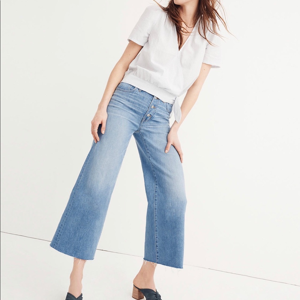 Madewell Wide-Leg Crop Jeans Size 23T